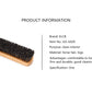 KLCB Leather & Textile Cleaning Brush Boar Bristle Brush with Wood Handle