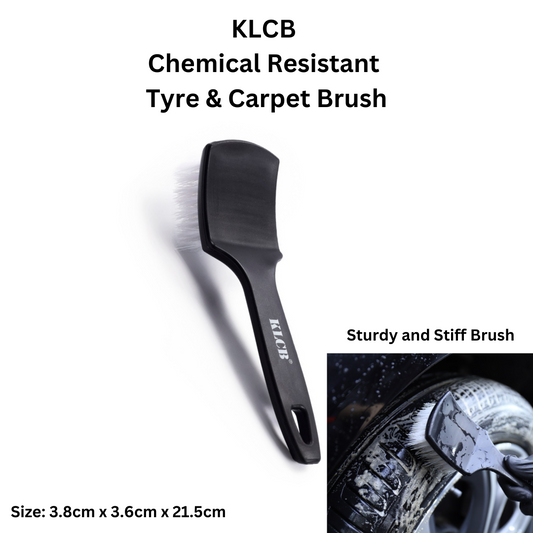 KLCB Tire Brush Ergonomic Grip with Long Handle