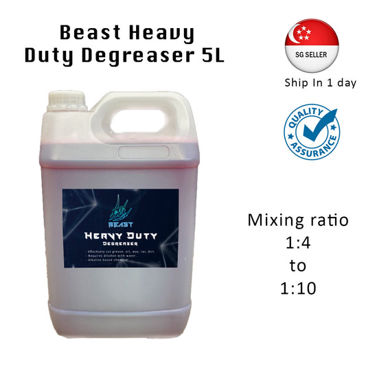 BEAST Heavy Duty Alkaline Degreaser (Mixing Ratio 1:4-1:10) - 5 Litre