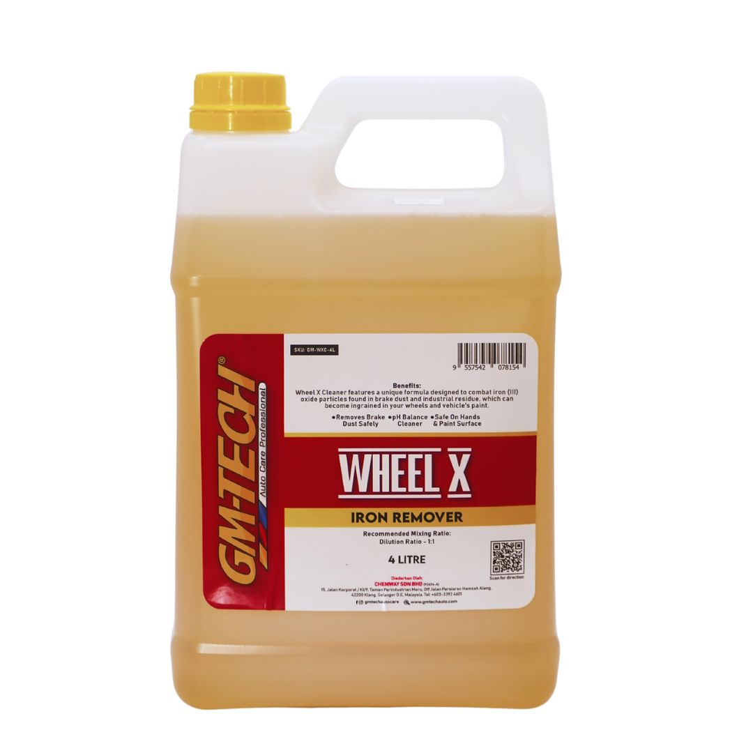 GM Tech Iron X Wheel Cleaner - Iron Fallout Remover - 4 Litre