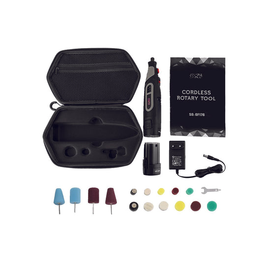 SGCB Powerful Mini Detail Polisher Kit - Cordless Rotary Tool 12V Nano Polisher