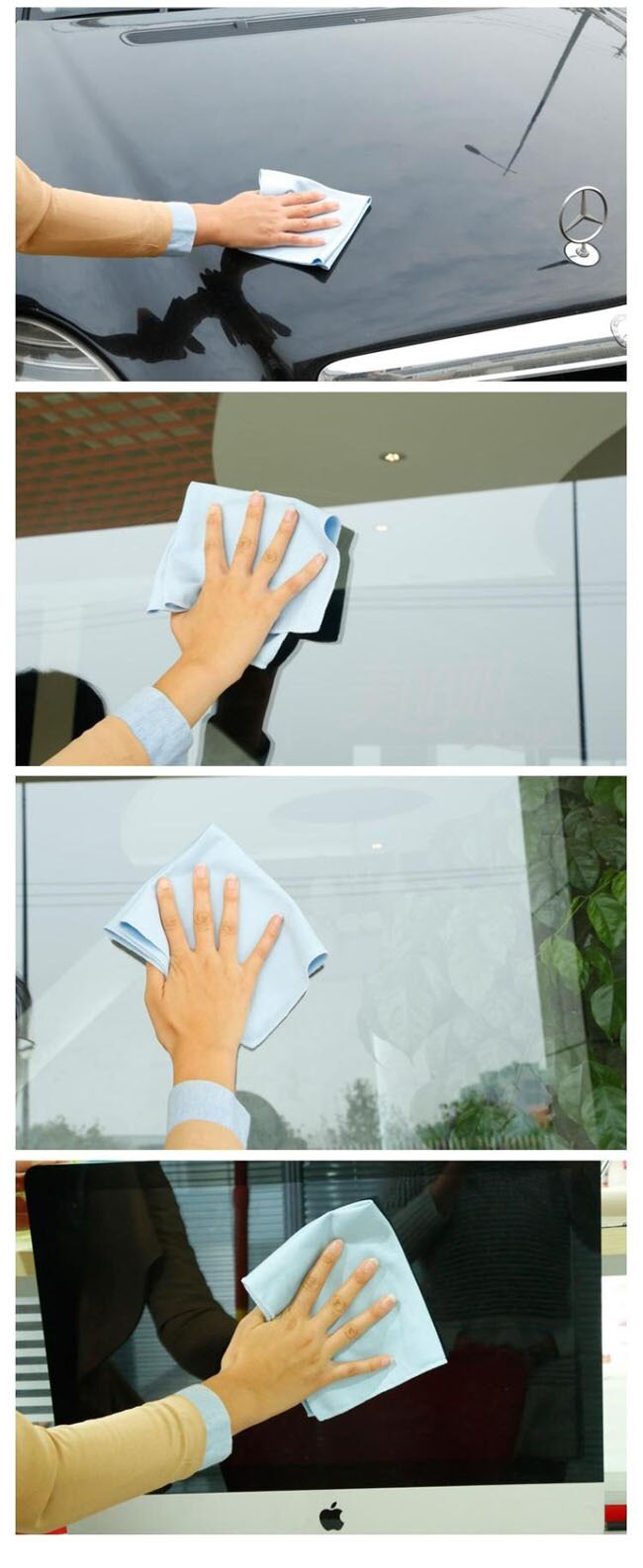 Microfiber Glass Cleaning Cloths