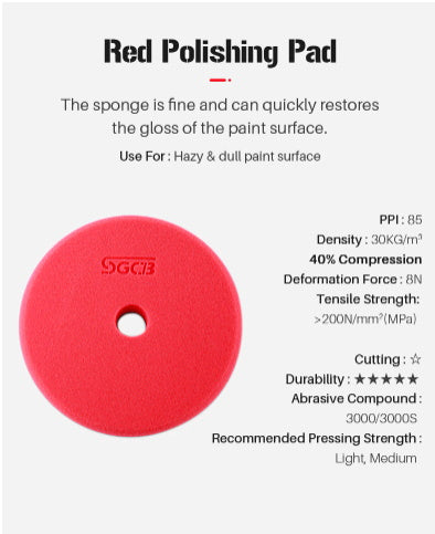 SGCB 5 inch Rotary / DA Buffing Sponge Pad