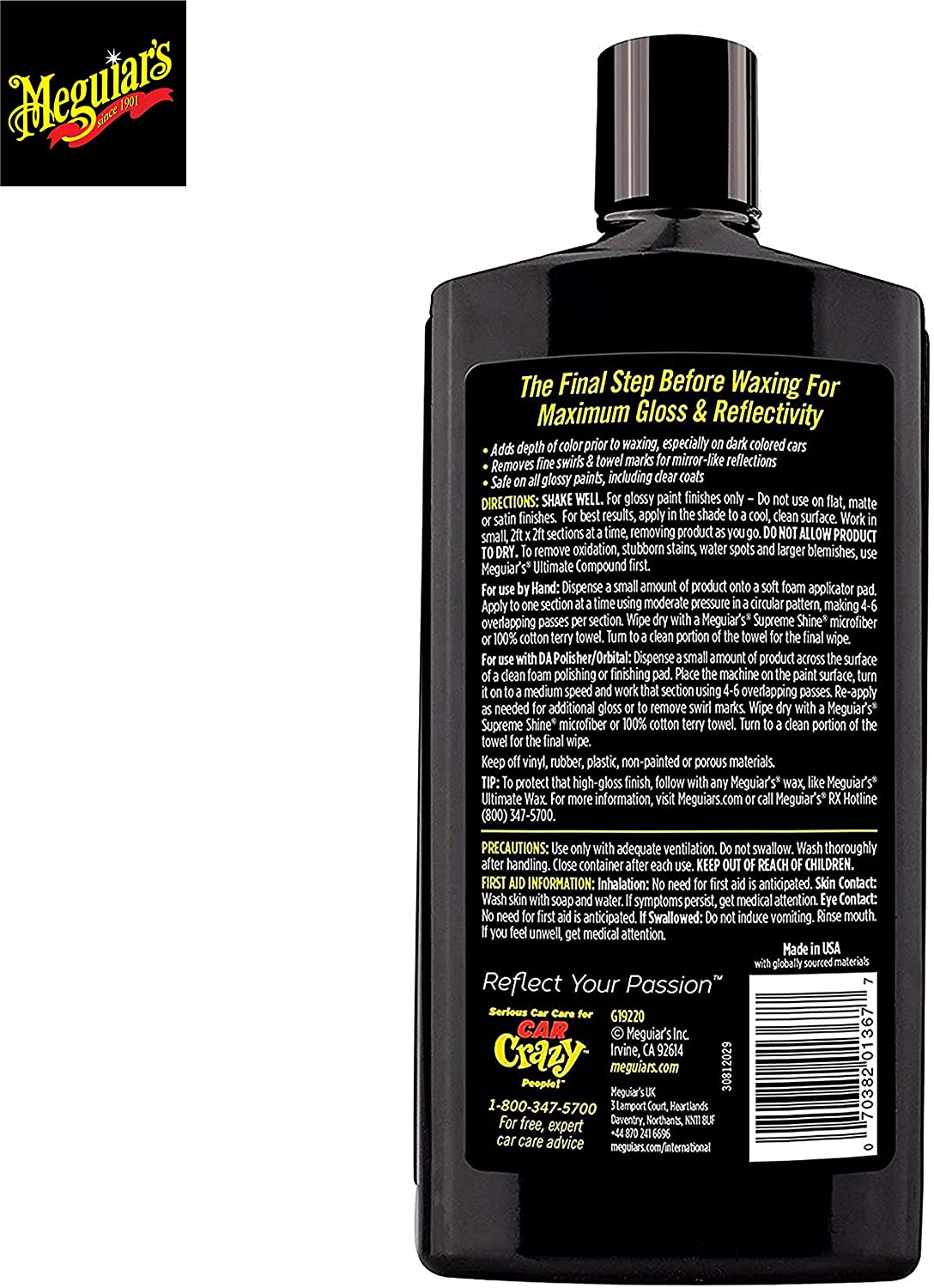 Meguiar G19216 Ultimate Polish, 473ml