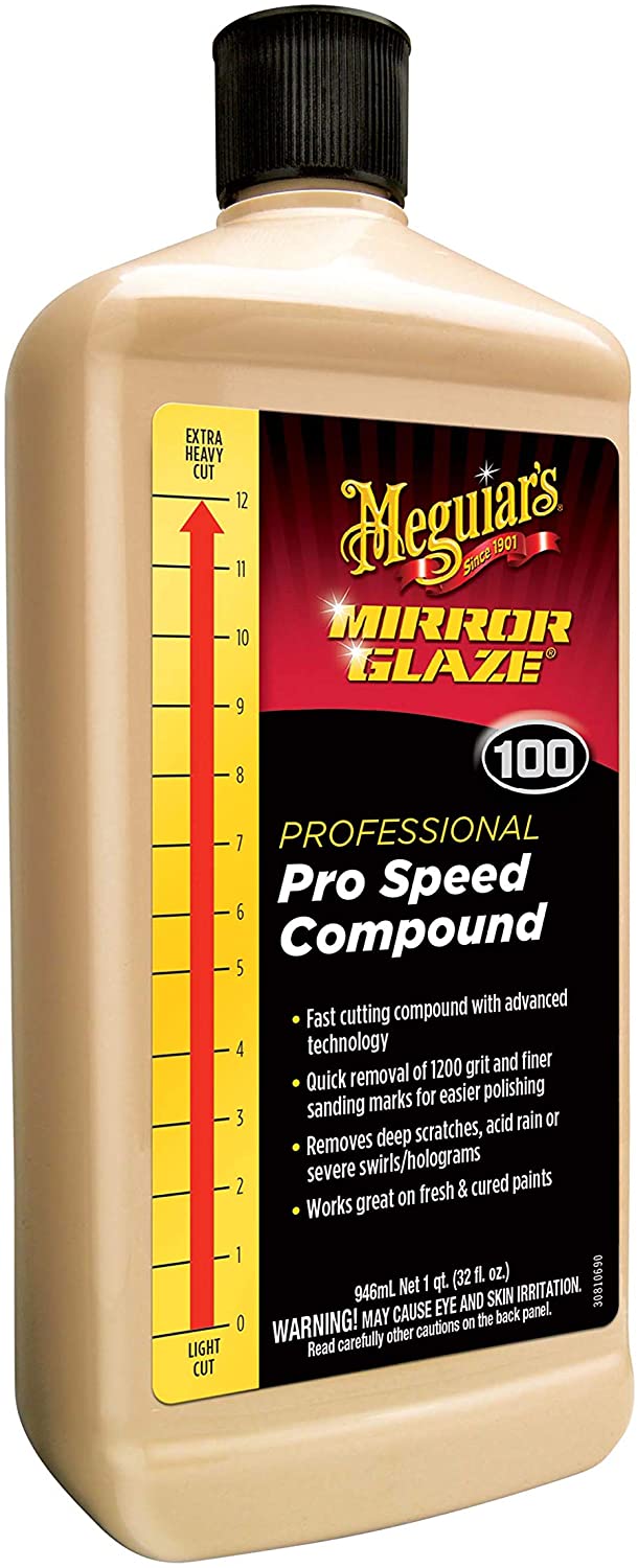 Meguiar’s M100 Mirror Glaze Pro Speed Compound, 32 oz