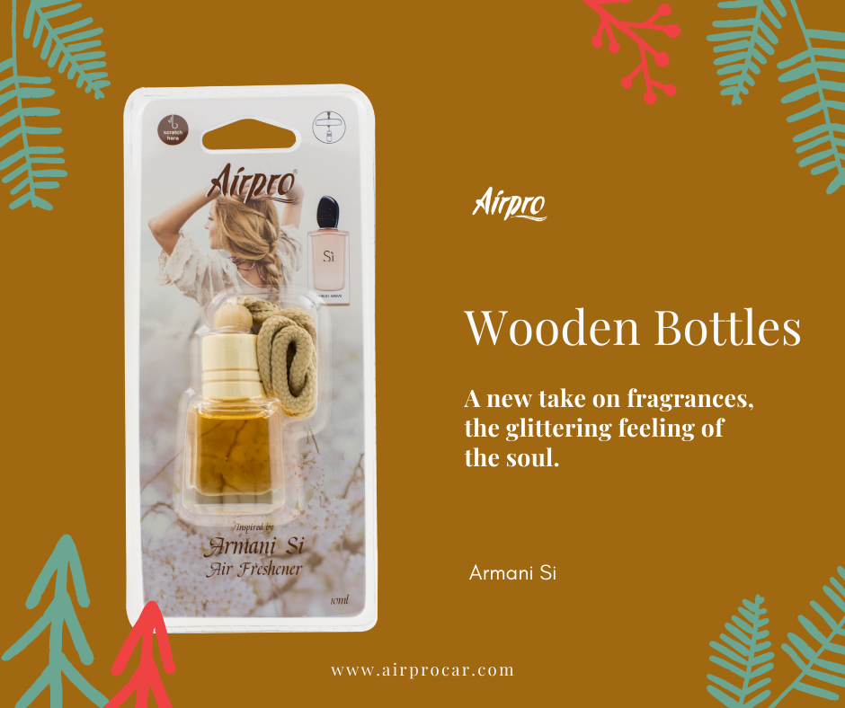 Airpro Wooden Glass Bottles Air Freshener