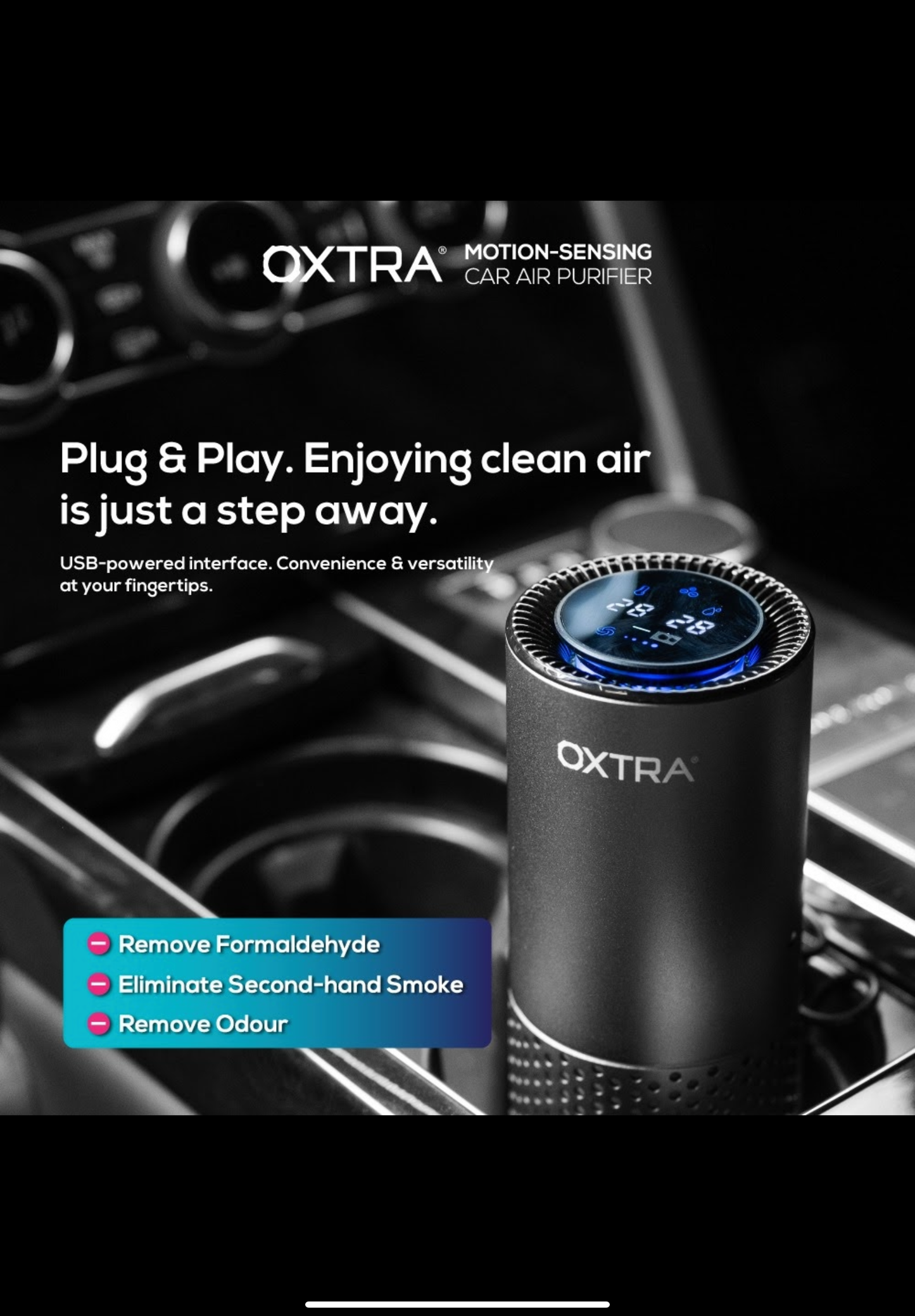 Oxtra Motion-Sensing Air Purifier